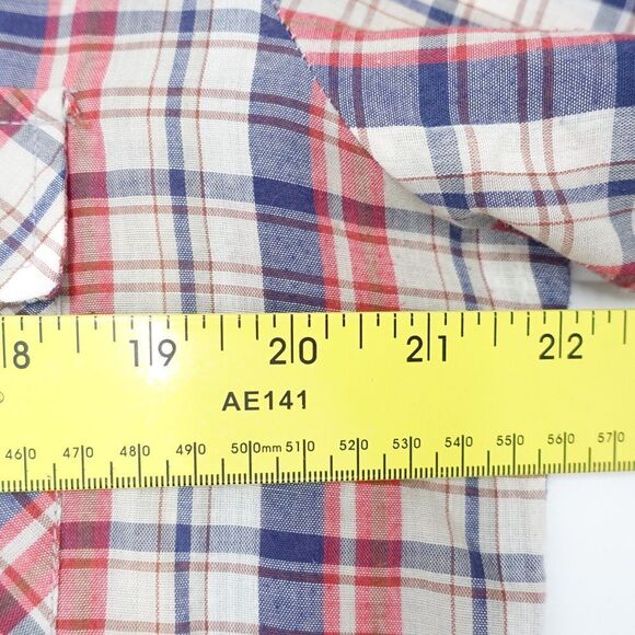 Townsley Shirt Men Medium Multicolor Check Polyester Pearl Snap Collared Classic - Picture 4 of 7